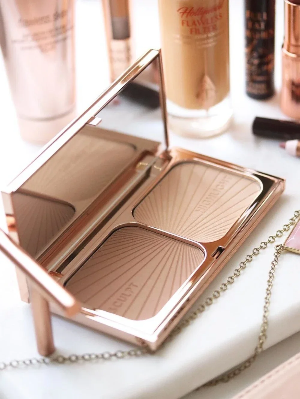 Charlotte Tilbury Bronzer Sculpt & Highlight Duo - Light To Medium